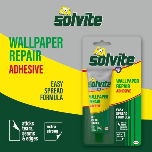 Solvite Wallpaper Repair Adhesive Wallpaper Paste for Fixing Tears Seams  E 2