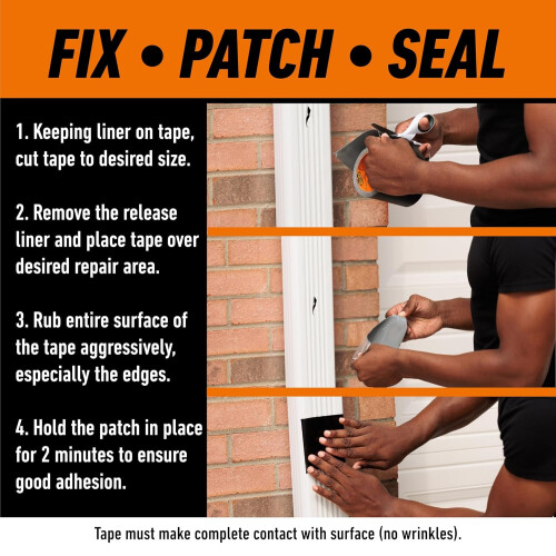 Gorilla Gorilla Waterproof Patch  Seal Tape Black 3m 2
