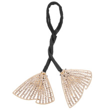 Hair Bun Maker with Rhinestone Decor, Elegant Hair Styling Tool for Women, Parties and Festivals