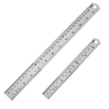 Heavy Duty Stainless Steel Ruler Set 12 Inch 30 CM 6 Inch 15 CM Metal Rule