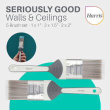 Harris Seriously Good Paintbrush Set 5 Brush Pack 1 x 05 1 x 1 1 x 15