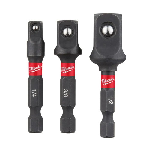 Milwaukee Milwaukee Shockwave Impact Socket Adaptor Set (3pc)