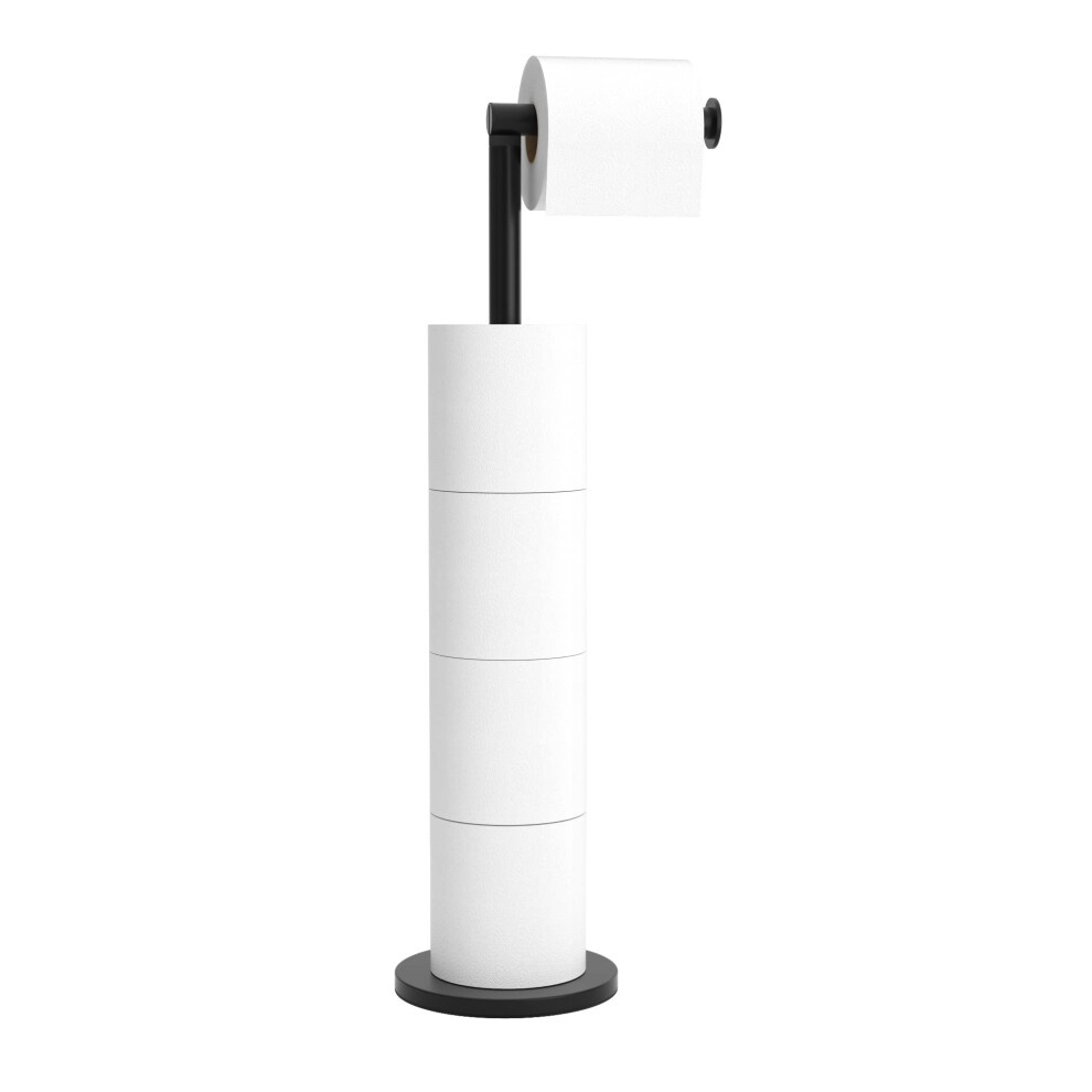 Free-Standing Toilet Roll Holder, Stainless Steel Bathroom Roll Holder Stand, Anti Rust Pedestal Toilet Paper Storage Dispenser 5051226634208