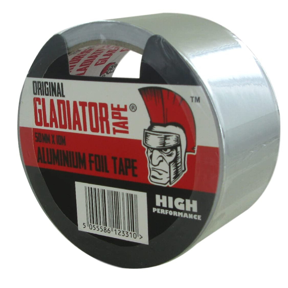 Gladiator Aluminium Tape 50Mm X 10M Highly Adhesive Aluminium Foil Tape I 8112772287786