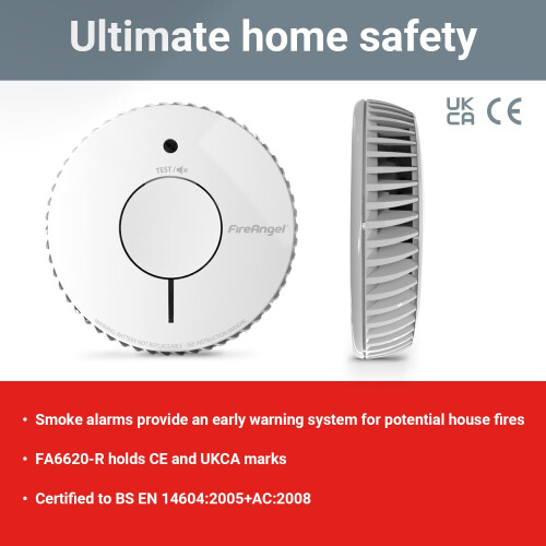 Fireangel FireAngel FA6620 Optical, Battery Powered Fire/Smoke Alarms for Home 2