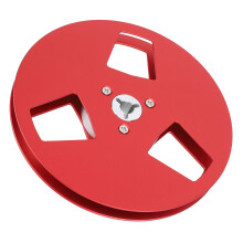 Haltbarer 5 Zoll leerer Bandaufroller aus rotem Aluminium für 1/4" Band