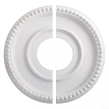 Ceiling Medallion PU Round Split Design 315mm Decorative Plate for Chandelier and Fan