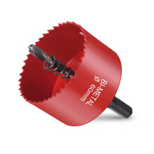 flintronic Bi-Metal Hole Saw, 60mm Hole Saw Cutter for Drilling Soft Metal, Wood, PVC Board and Plastic for Cutting Circular Holes