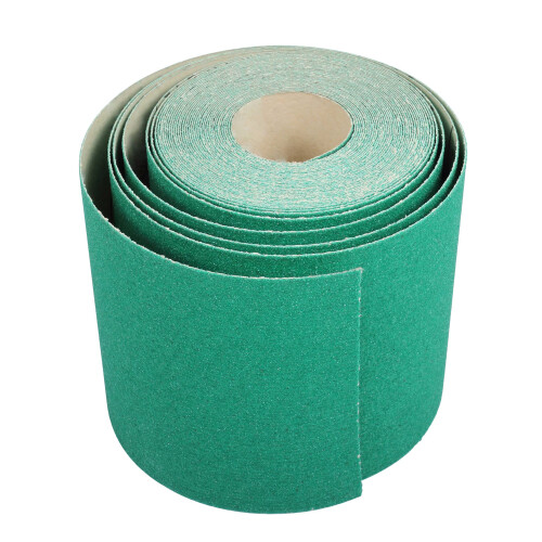 ProDec 10m Roll 100 Grit Medium-Fine Grade Green Aluminium Oxide Abrasive 2