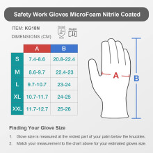 KAYGO Micro Foam Nitrile Coated Work Gloves 12 Pairs, Nylon Liner, Breathable and Flexible, Light Oil Grip, for Warehouse, Construction, DIY, Auto Rep