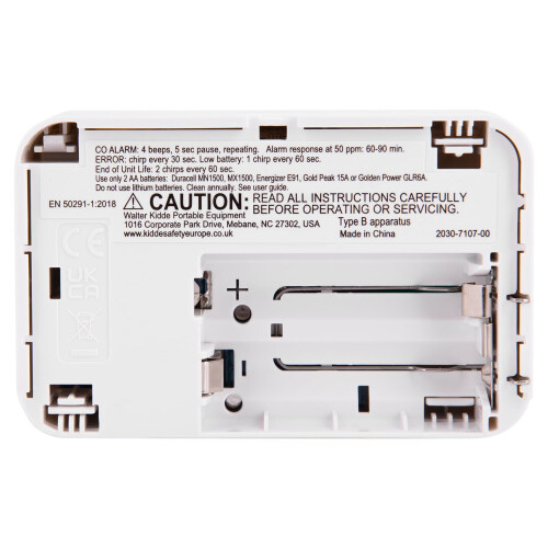 KIDDE Kidde 2030DCR Compact 10 Year Life Carbon Monoxide Alarm with AA batte 2