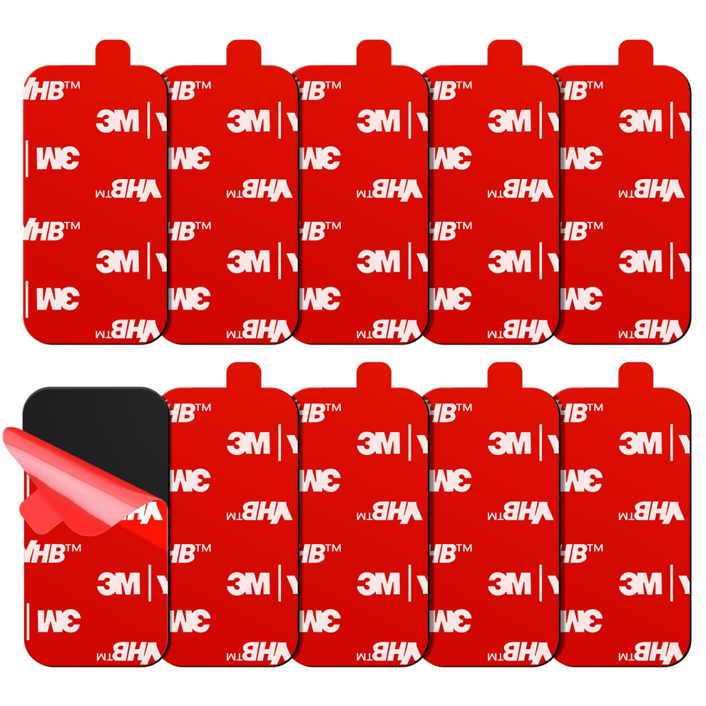 Fixchord 3M Vhb Double Sided Sticky Pads, 10Pcs 3M Sticky Pads Heavy Duty, Dashcam Sticky Pads Compatible With Gopro Helmet Mounts Spare Replacement 94392340