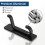 pickpiff Self Adhesive Hook, 6KG Extra Sticky and Strong, Black 4 Pack 6