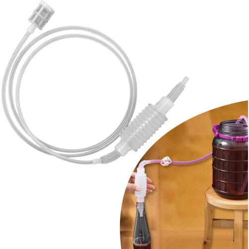 Winemaking Siphon Tube with Easy Squeeze Start, Durable AcidResistant Beer Brewing Transfer Pump 1
