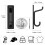 pickpiff Self Adhesive Hook, 6KG Extra Sticky and Strong, Black 4 Pack 5