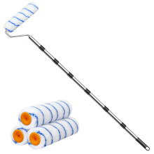 Paint Roller with Extended Detachable Thickened Metal Pole Handle, Household Wall Painting Tool, Thickened Stable New Splicing Rod, for Home Painting