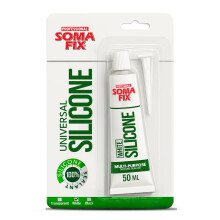 Silicone Sealant - Flexible Silicone Tube for Wood, Parquet, Bathroom, Sink, Windows - Multi-Purpose, Waterproof (White, 50ml)