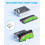 Extension Lead with 3 USB Slots 1 USB C Surge Protected 2 Plug Extensi 5