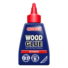 EVO-STIK Exterior Wood Glue 250ml - D3 - Weatherproof - Extra Strong - Fast Setting Glue - Dries Clear - Suitable For All Wood Types
