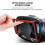 VR Headset for Smartphones with Immersive 3D Viewing, Compatible with iOS and Android, Blue 2