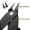 BOENFU Flush Cutter Small Wire Cutters Cable Tie Cutter 10 Pack 5 Inch Prec 3
