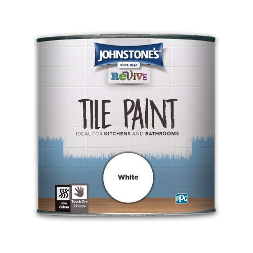 Johnstone's Johnstone's - Upcycling Tile Paint - White - 750ml