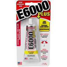 Eclectic Products inc. E6000 Plus Multi-Purpose Clear Strong Glue, Waterproof and Paintable, Strong Flexible Craft Adhesive for Wood, Glass, Fabric,