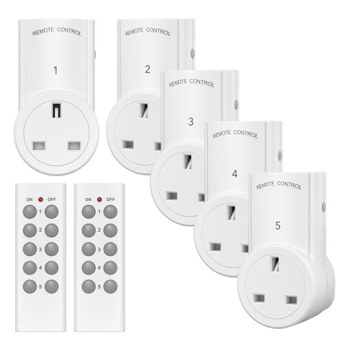 HBN Remote Control Plug Socket,13A/3120W Wireless