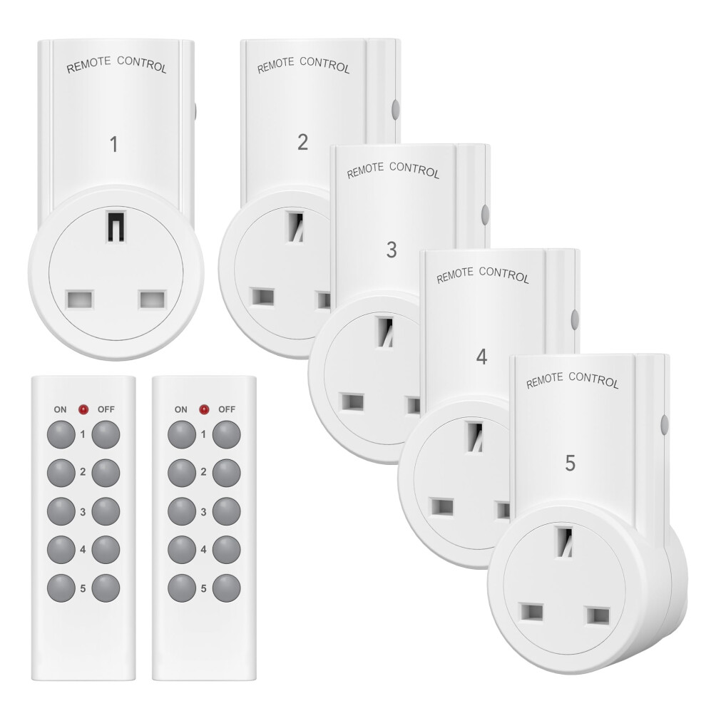 Hbn Remote Control Plug Socket,13A/3120W Wireless