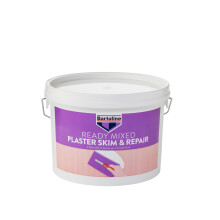 Bartoline Ready Mixed Plaster Skim and Repair 2.5 L, Easy Application Plaster fo