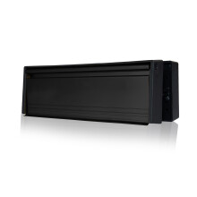 Xfort MailPlate 12" Letterplate Matt Black, Premium Draught Proof Postal Letterbox, Telescopic Sleeved Letter Box For Wooden, Composite And uPVC Midr