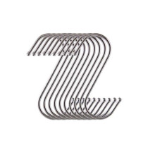 Yesmin 10 Pack in S Shaped Hooks Hanging Hooks Hangers for Bathroom Bedroom