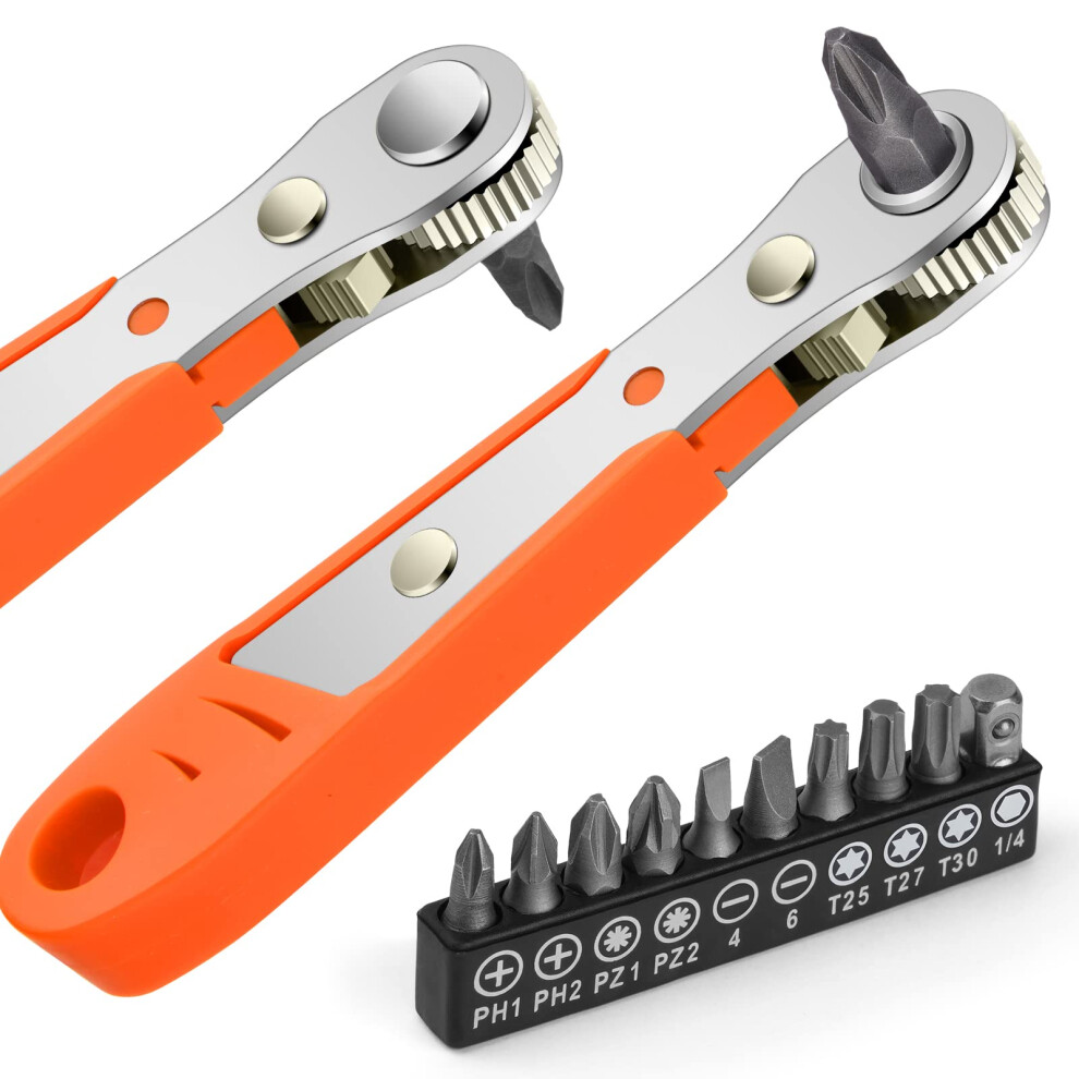 Osdue Mini Ratchet Wrench, Right Angle Phillips Magnetic Screwdriver For Awkward Spaces 5051226626845