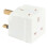 BAANI 2 Way Double Plug Adaptor - Multi Plugs Extension Sockets Adapter - UK 3 Pin Socket Extensions 250V 13 Amp 4