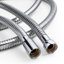 OFFO Large Bore Shower Hose 1.2m, 11mm Bore High-Flow Anti-Kink Shower Hose Stainless Steel Replacement High Pressure Shower Hoses,Universal