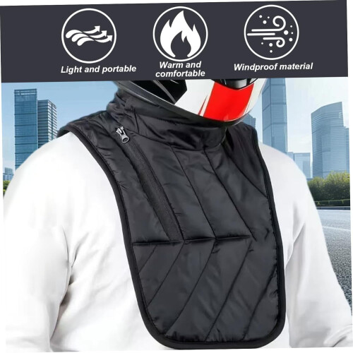 Motorcycle Neck Warmer Fleece Scarf Thermal Windproof Chest Protector for Winter Riding 2