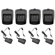 4Pack Rapid Charger for Kenwood KSC32 with Power Adapters, Fast Charging and Overcharge Protection