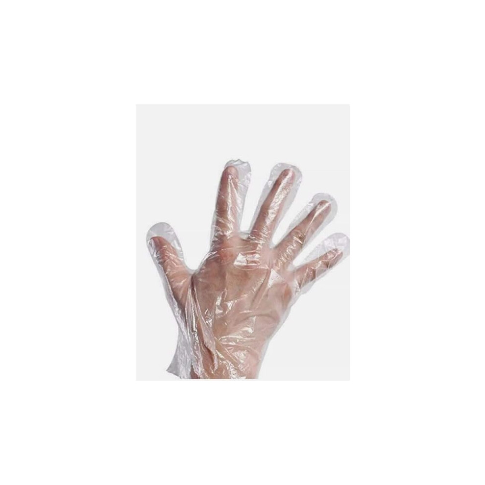 Photos - Safety Equipment Healthy Home Disposable Gloves, Plastic Food Safe Polyethylene Work Gloves for Kitchen Cooking Cleaning Safety Food Handling