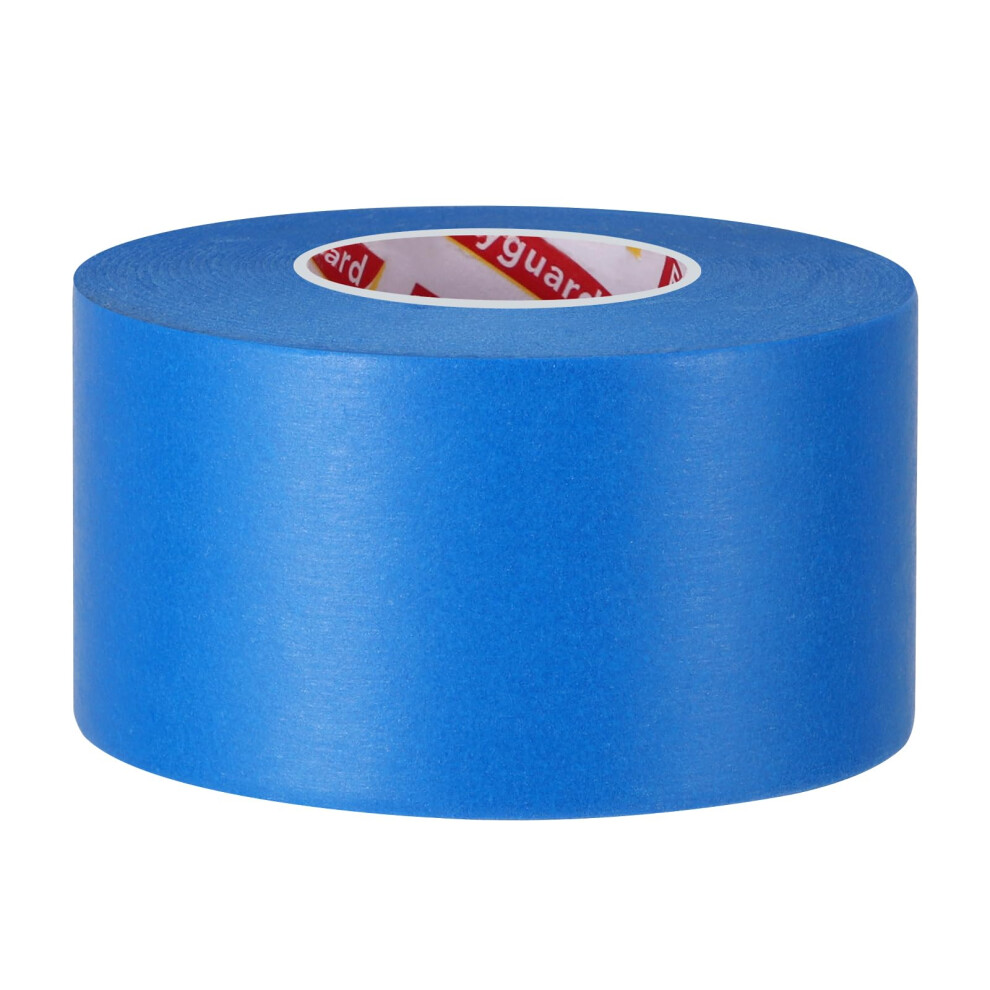 Fyguard Blue Masking Tape, 48Mm X 50M Painters Tape Wide Decorating Tape Paper Tape Heat Resistant For Painting Work Renovations Color Separation 6422708695724