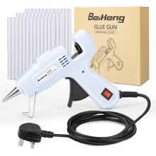 Hot Glue Gun, BeiHeng 20W Hot Melt Glue Gun Mini Glue Gun with 30pcs 7mm x 100mm Glue Sticks for School Crafts Handcrafts DIY Craft Projects and Home