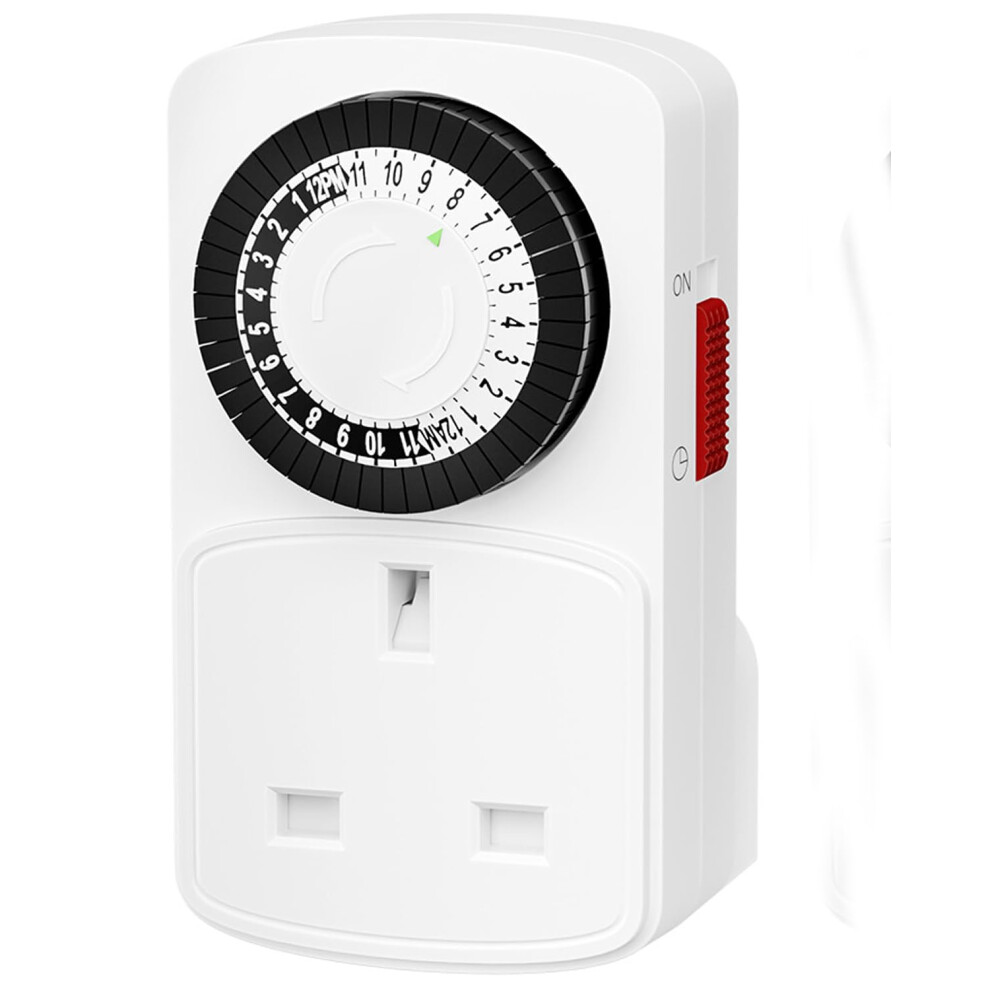 Hbn 24 Hour Programmable Plug Timer Socket Uk,Plug-In Segment Plugs Timers Switc 5005185459570