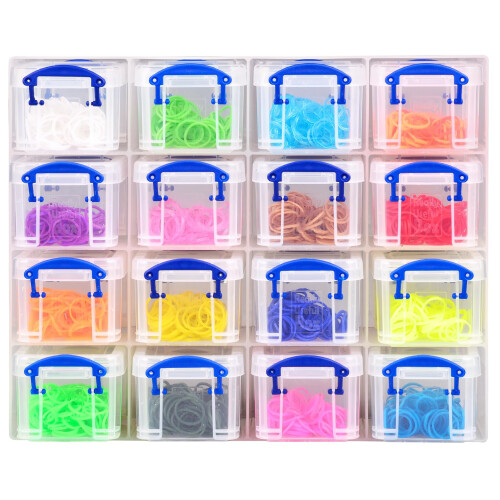 Really Useful Box 16 x 0.14 Litre Plastic Organiser Storage Set