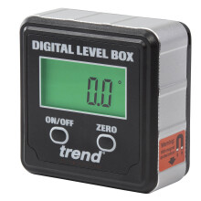 Trend Digital Level Box and Angle Finder (Magnetic Base & LCD Display) for Woodw