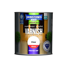 Johnstone's Woodcare Outdoor Yacht Varnish - Clear 250ml