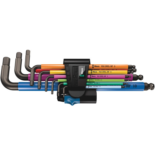 Wera Wera 950/9 Hex-Plus Multicolour HF 1, 9PC L-Key Set - 05022210001