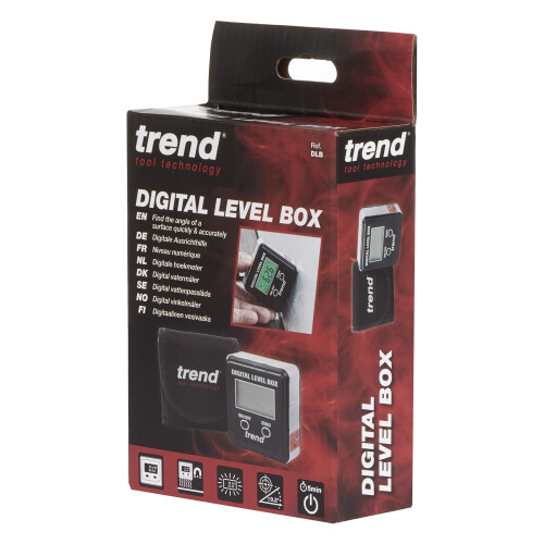 Trend Trend Digital Level Box and Angle Finder Magnetic Base  LCD Display fo