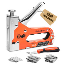 ValueMax Staple Gun 3 in 1, Heavy Duty Stapler with 3000 Staples (Type 140/28/8) & Remover, TÜV GS Tested Professional Tackers