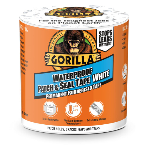 Gorilla Gorilla Waterproof Patch & Seal Tape White 3m