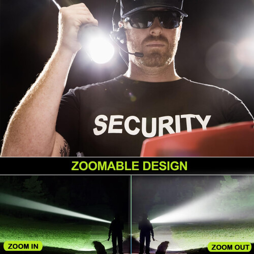 REHKITTZ Torch Led Super Bright 3000 Lumens Long Working Time Camping Adjustable Focus Flashlight with 5 Light Modes 2