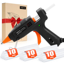 Fireproof Hot Glue Gun with 30pcs Glue Gun Sticks (130 x 7 mm), 20W Hot Glue Gun kit, Fast Heating | Anti-Drip for Kids DIY School Craft Projects and